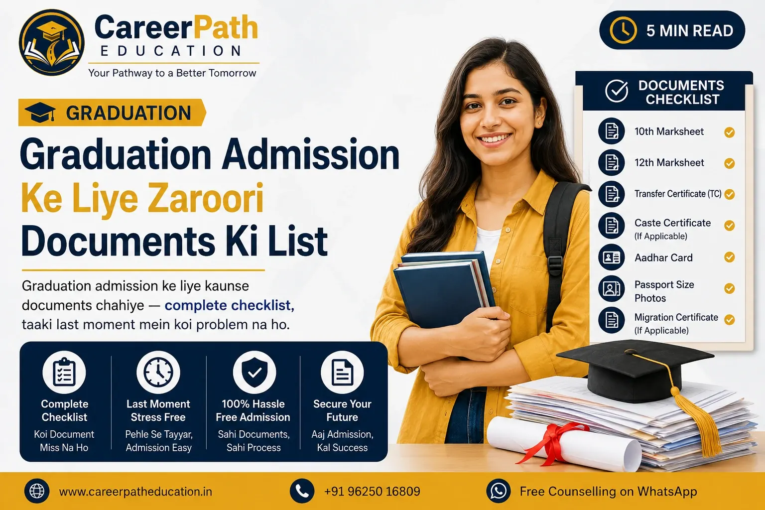 Graduation admission documents checklist